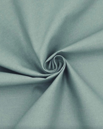 Bomuld Poplin: støvet mint