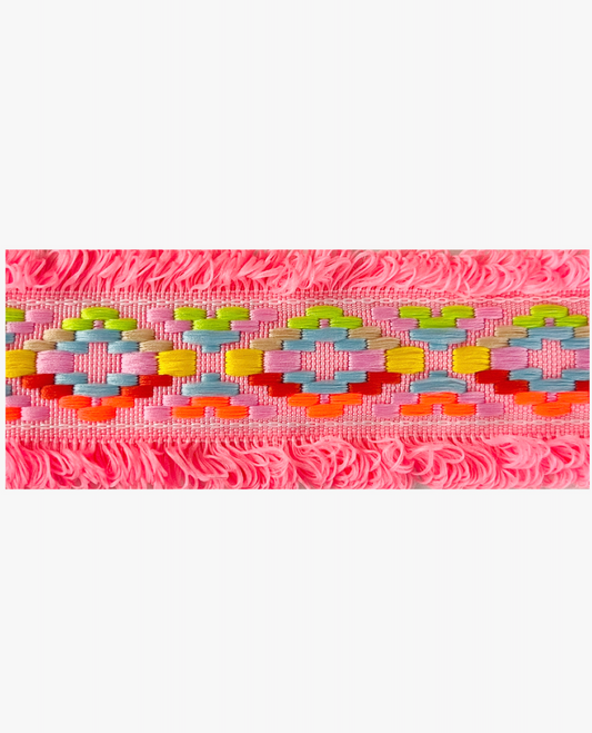 Ribbon with fringes - Blue