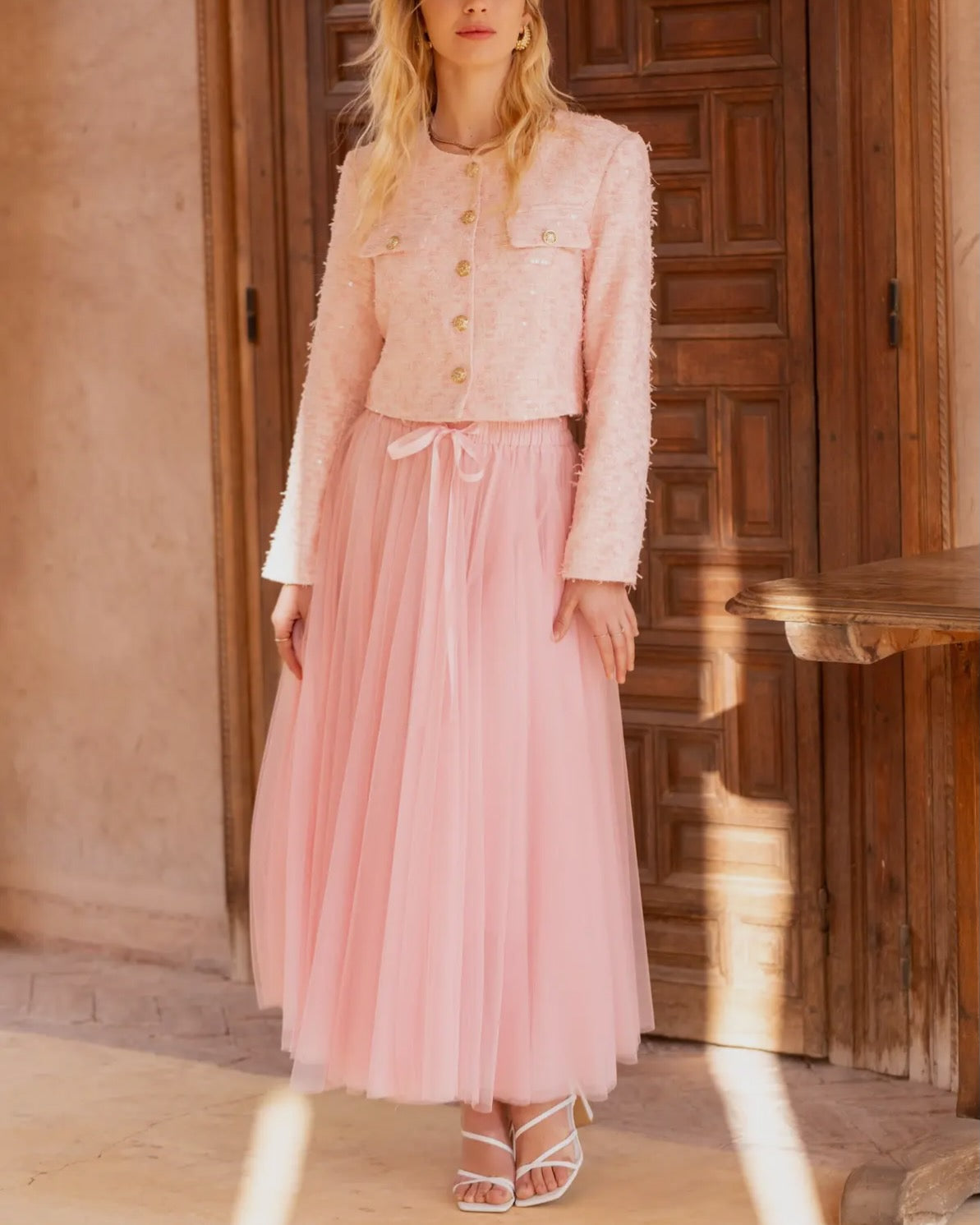 Choklate tylnederdel  - Candy pink