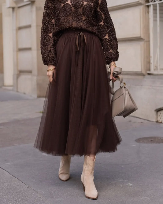 Choklate tylnederdel  - Chokolade brun